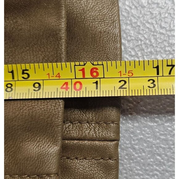 Free People Womens 8 Modern Femme Vegan Faux Leather Mini Skirt Brown‎ Tobacco - Picture 12 of 12